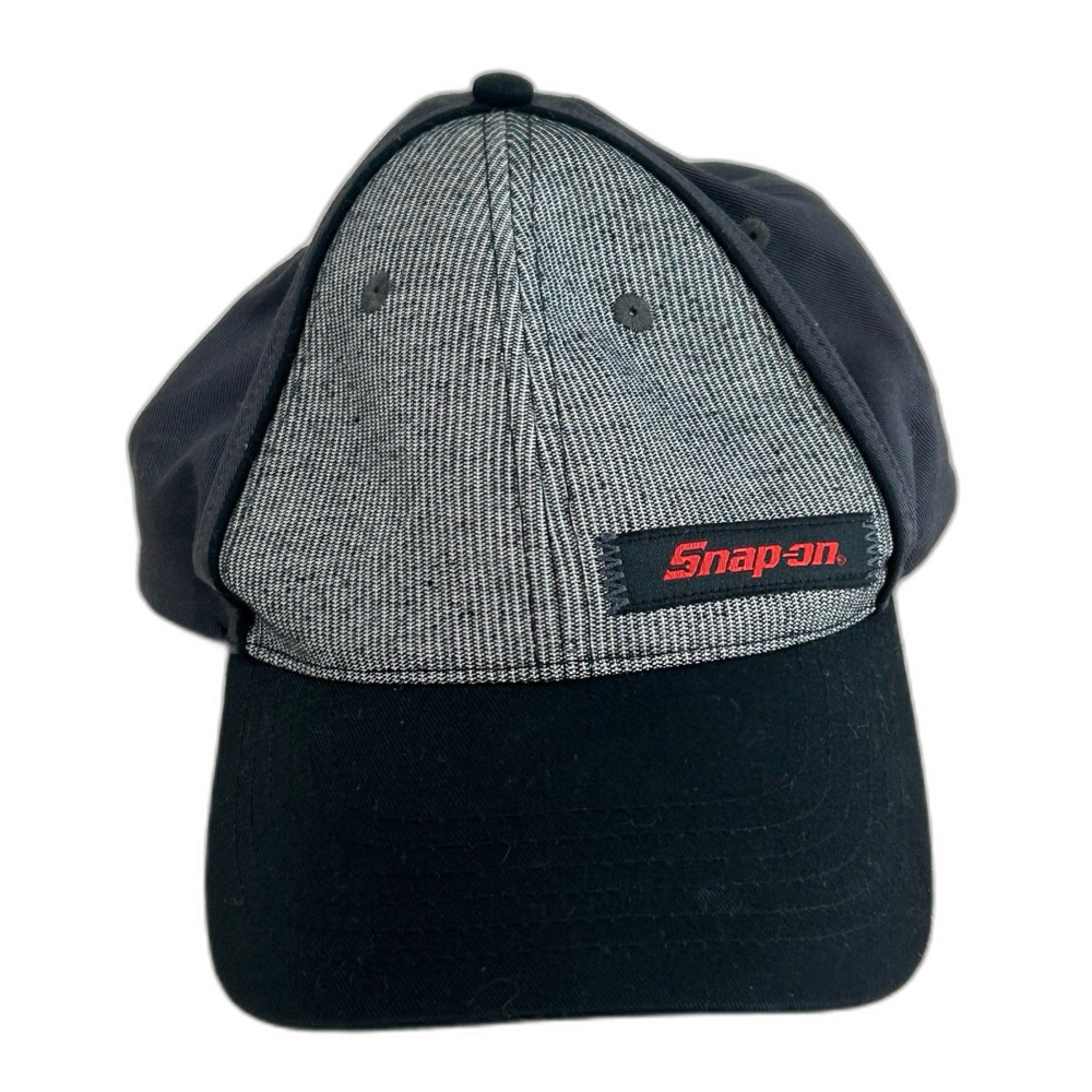K-Products Cap Hat Unisex Snapback Black Gray Headwear Snap-On Tools